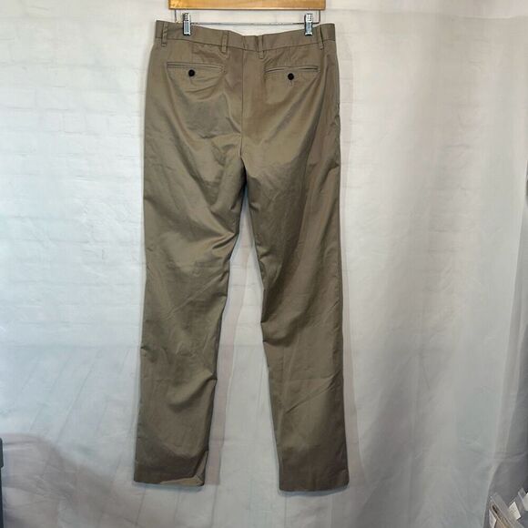 Bonobos Mens Khaki Straight Leg Wednesday Warrior Dress Pants 100% Cotton 34/36 - Picture 3 of 10